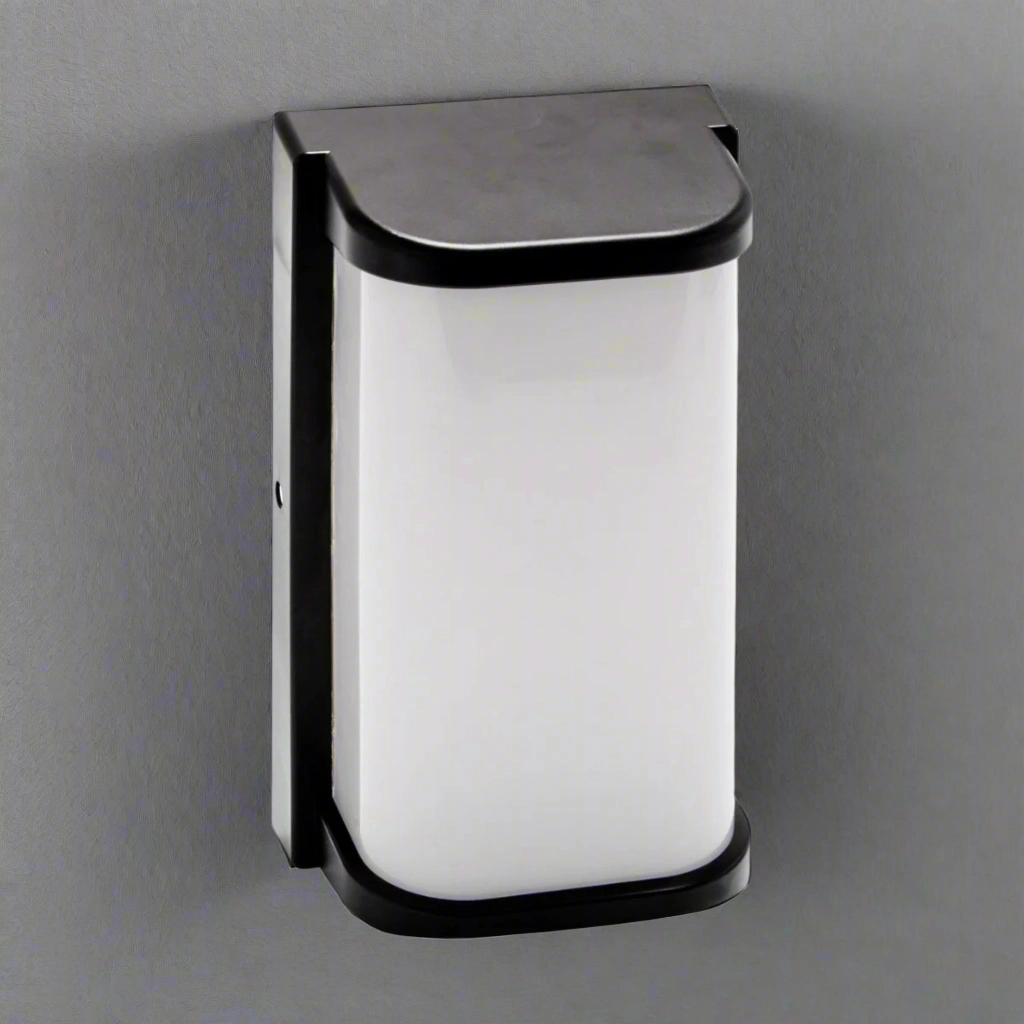 CGC ROX Black Outdoor LED Wall Light with Opal Diffuser IP65 10WWeatherproof outdoor lighting