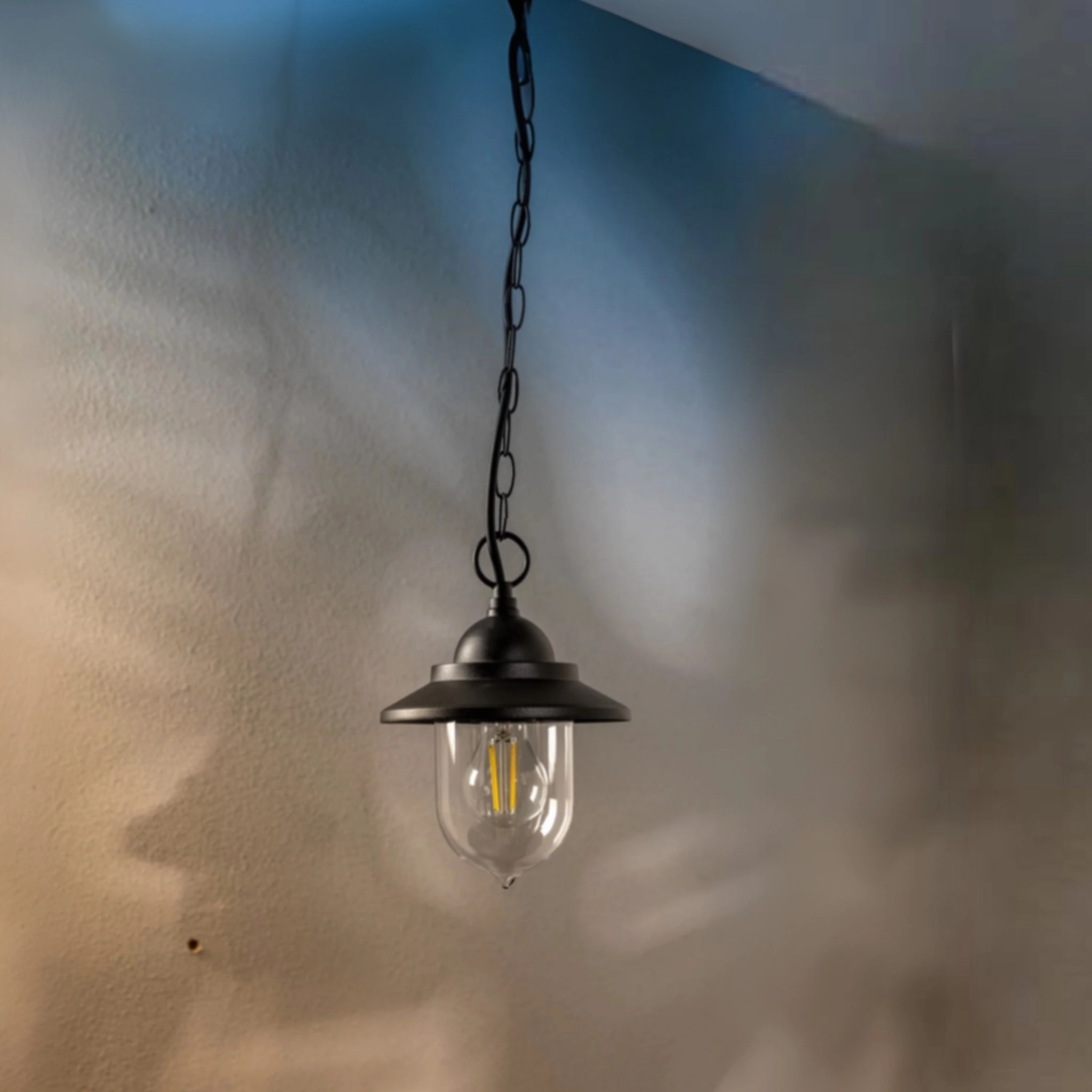 CGC RYDER Black Hanging Lantern Outdoor Light