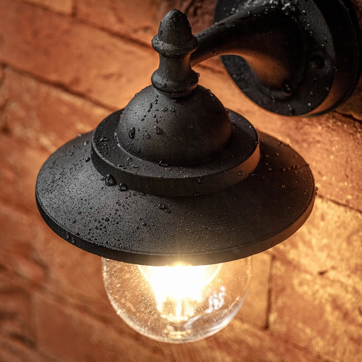 CGC RYDER Matt Black Fisherman Lantern Wall Light