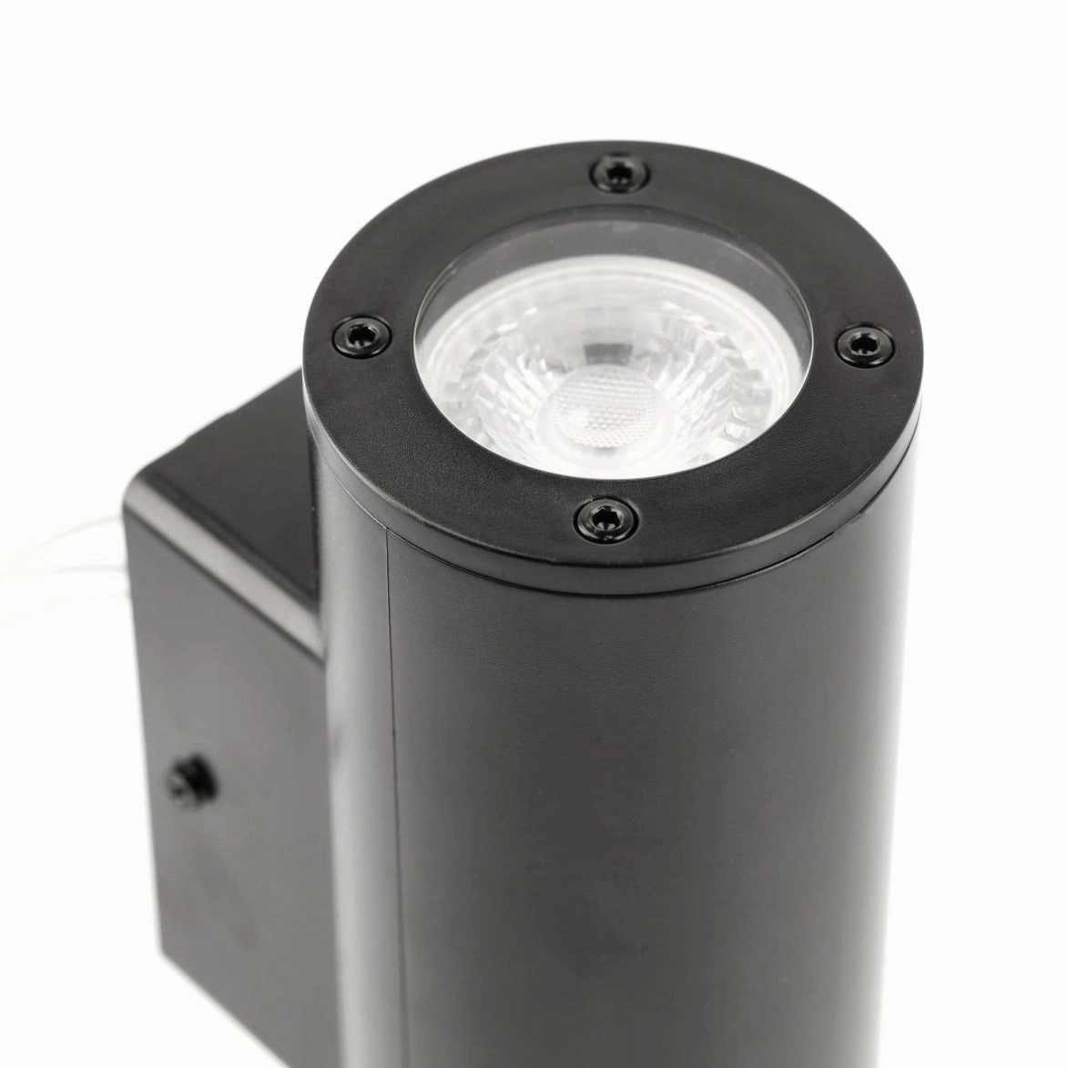 CGC SHERRI Black Cylinder Outdoor Up and Down Wall Light