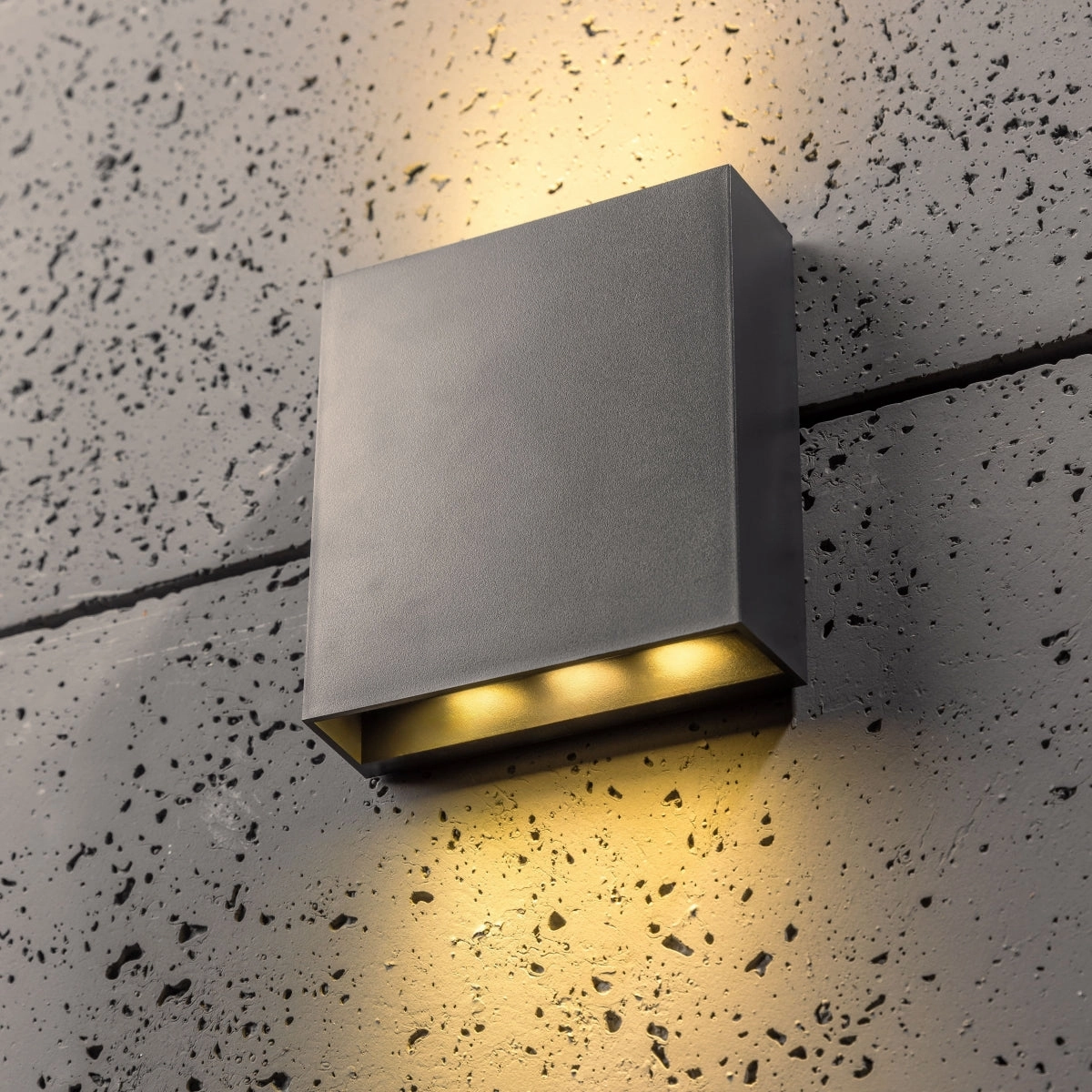 CGC SIAN Dark Grey Rectangle Outdoor LED Wall LightOutdoor wall sconces with motion sensor