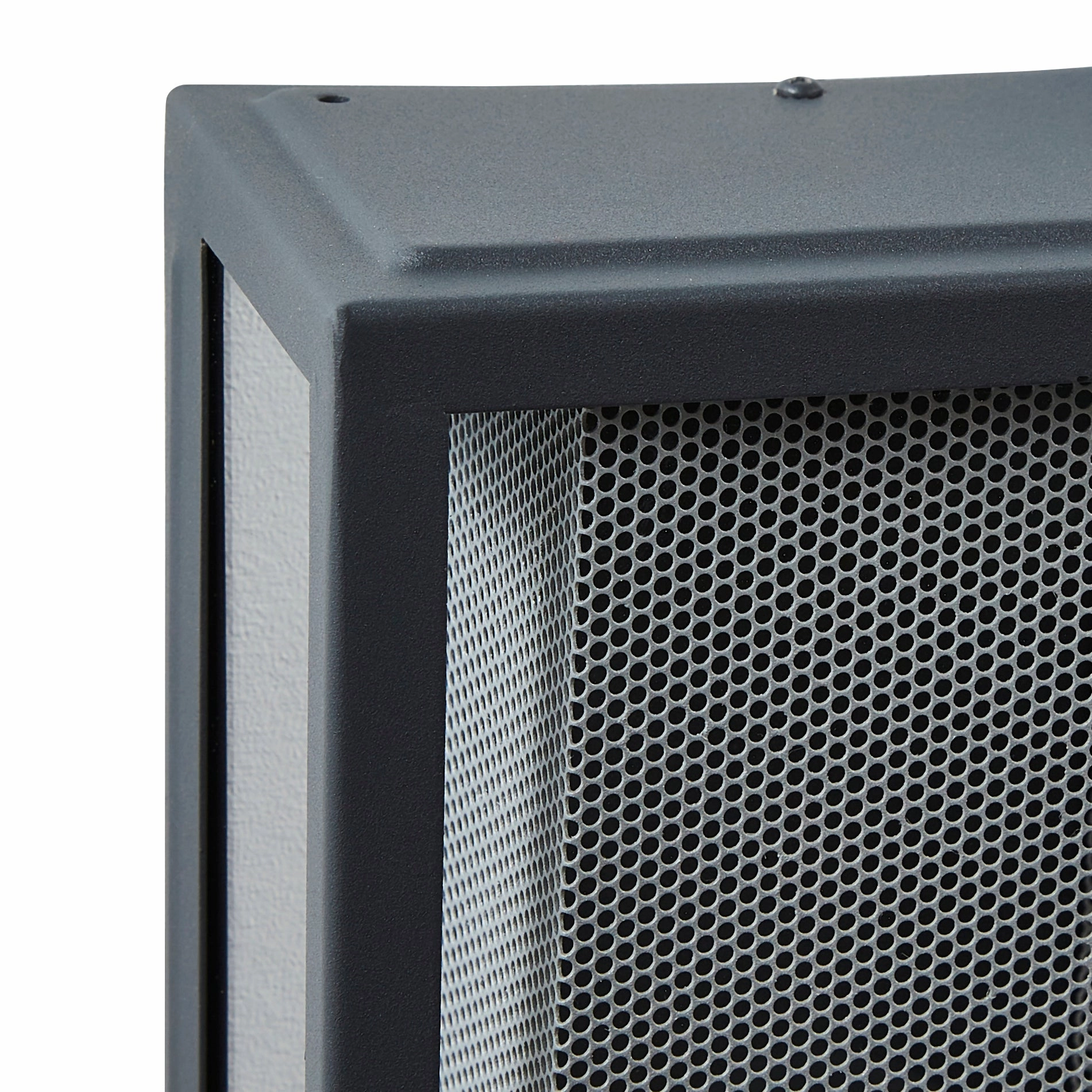 CGC SILAS Anthracite Dark Grey Outdoor Box Lantern Wall Light with Silver Mesh Insert IP44 E27