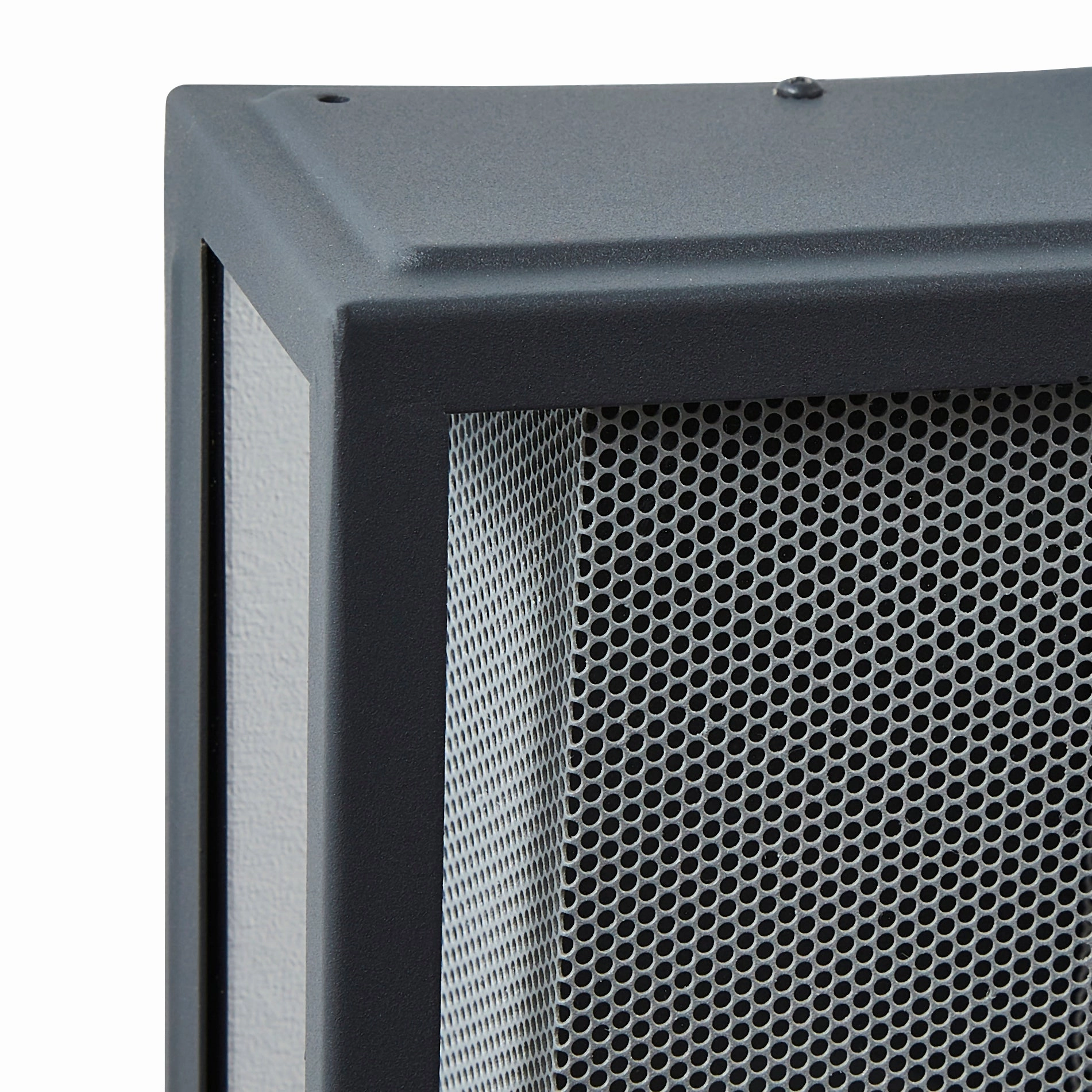 CGC SILAS Anthracite Dark Grey Outdoor Box Lantern Wall Light with Silver Mesh Insert IP44 E27