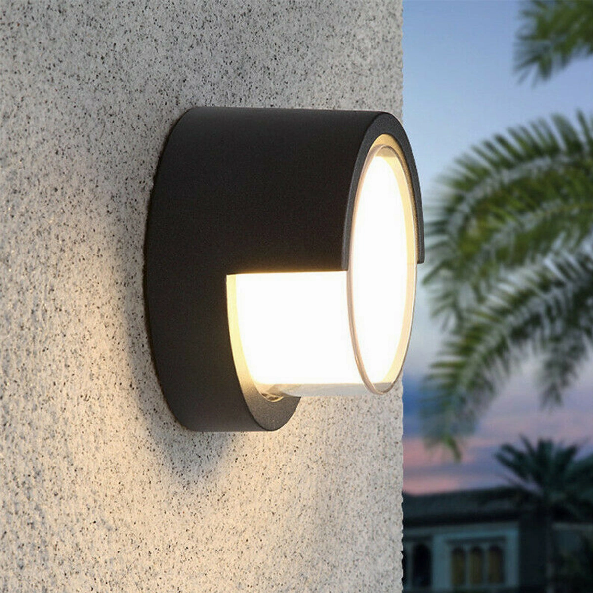 CGC SOPHIA Black & White Round LED Wall Or Ceiling Light