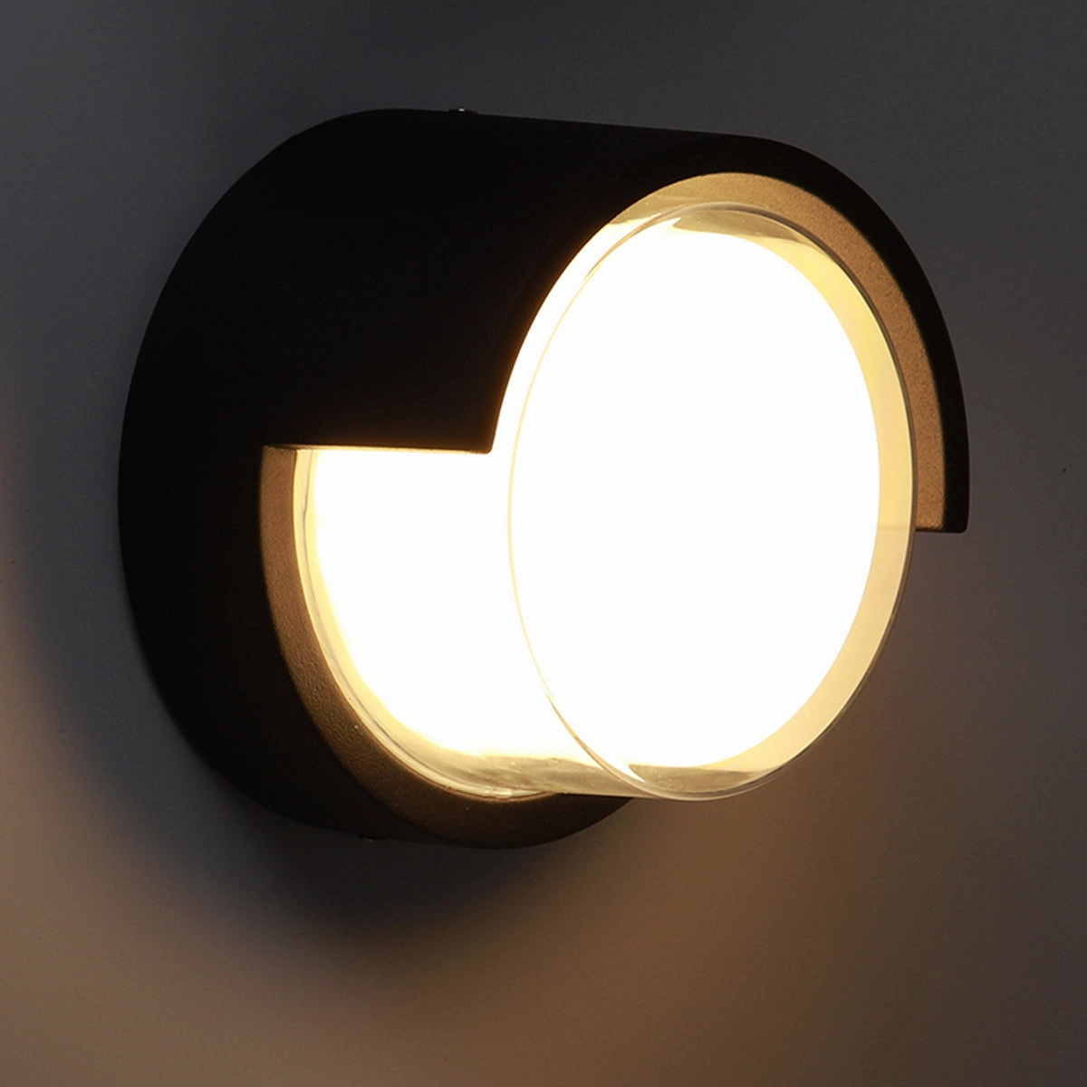 CGC SOPHIA Black & White Round LED Wall Or Ceiling Light