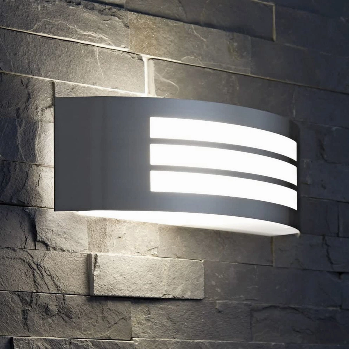 CGC STRIKER Stainless Steel Curved Arc Outdoor Wall Light