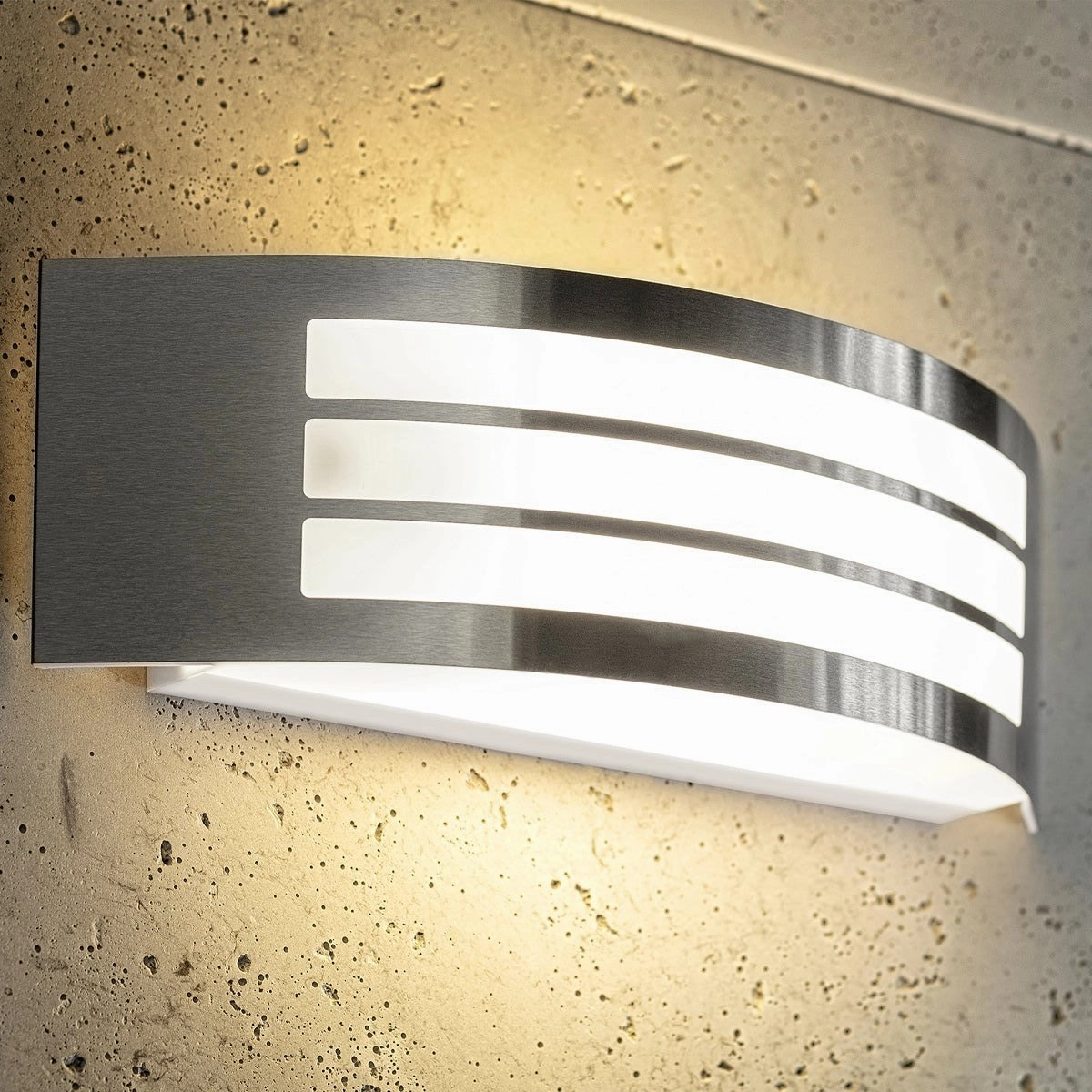 CGC STRIKER Stainless Steel Curved Arc Outdoor Wall LightMotion activated driveway security lights