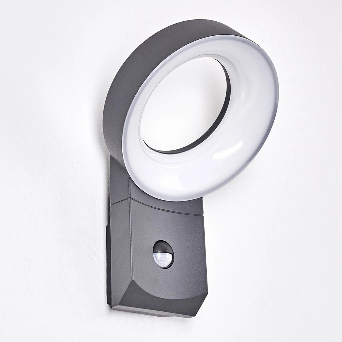CGC THEA Dark Grey Halo LED Outdoor Motion Sensor Wall Light