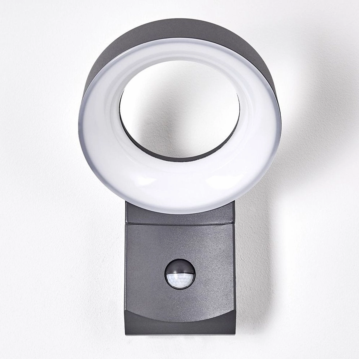 CGC THEA Dark Grey Halo LED Outdoor Motion Sensor Wall Light