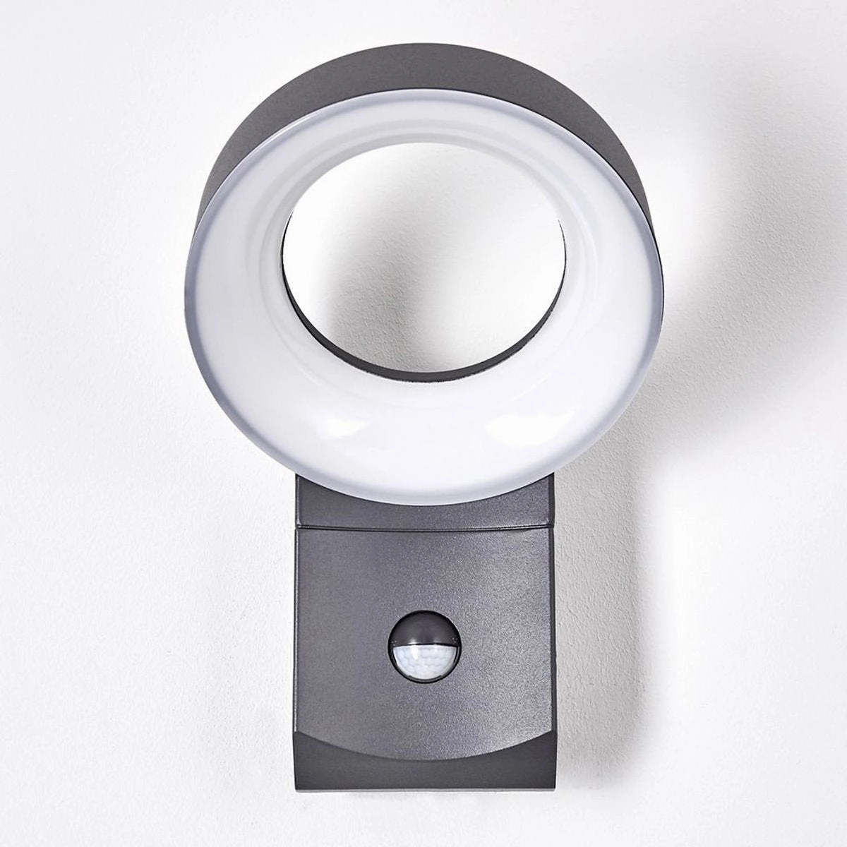 CGC THEA Dark Grey Halo LED Outdoor Motion Sensor Wall Light