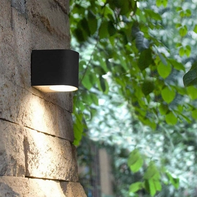 CGC TIAGO Black Small Curved Single SpotlightOutdoor wall sconces with motion sensor