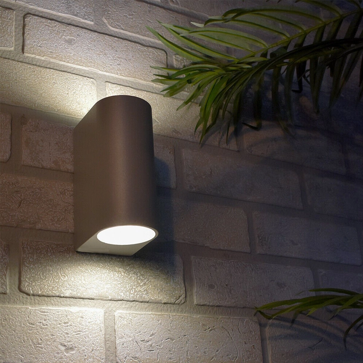 CGC TIAGO Grey Large Curved Double SpotlightsOutdoor wall sconces with motion sensor
