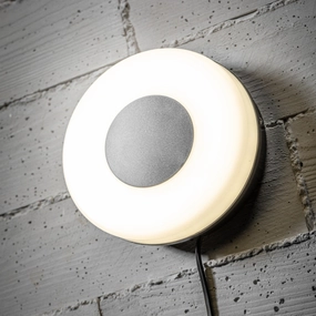 CGC TWISTER Black / White Round LED LightOutdoor wall sconces with motion sensor