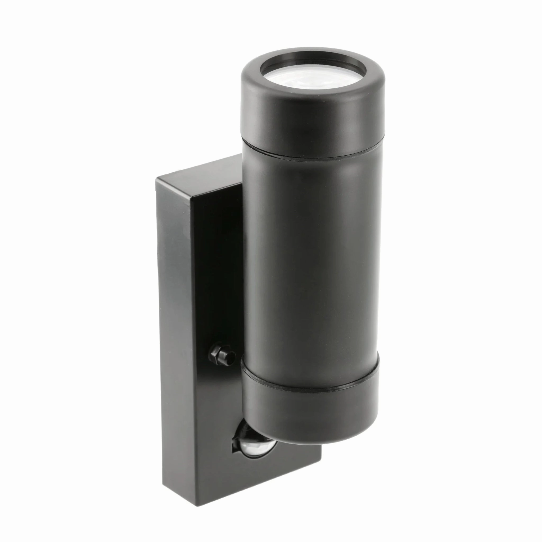 CGC VALENTINE Black Outdoor Double Wall Light With Motion Sensor
