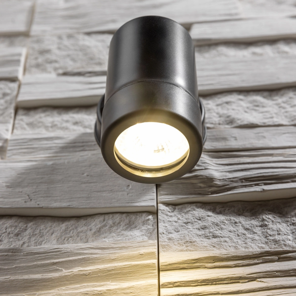 CGC VALENTINE Black Outdoor Single Spot Wall Light