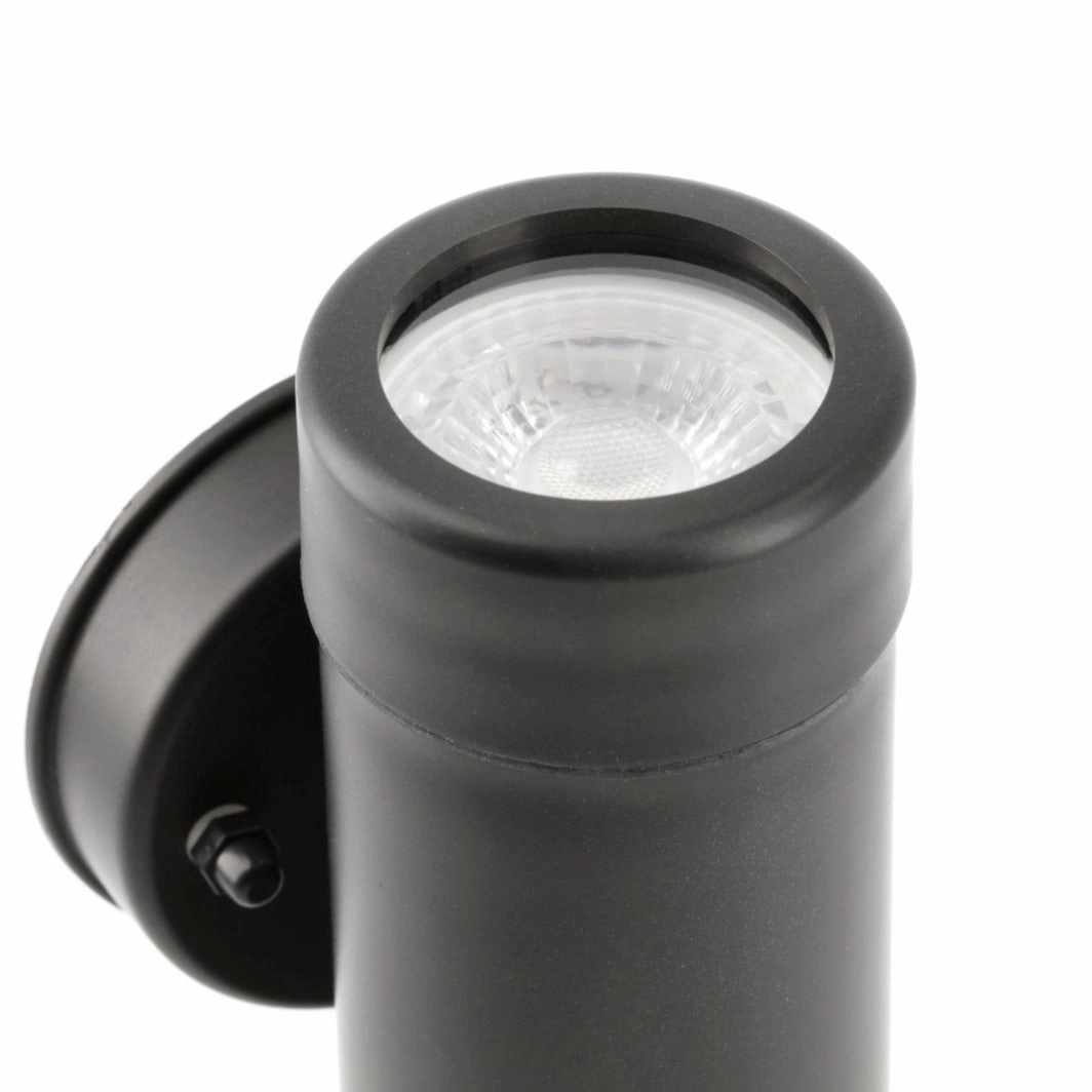 CGC VALENTINE Black Outdoor Up and Down Cylinder Spotlight