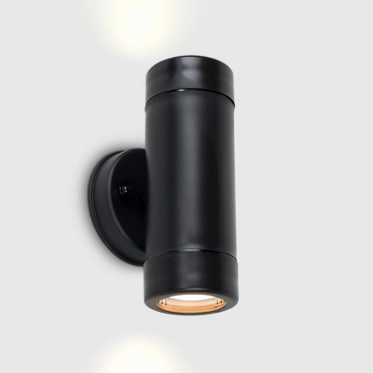 CGC VALENTINE Black Outdoor Up and Down Cylinder Spotlight