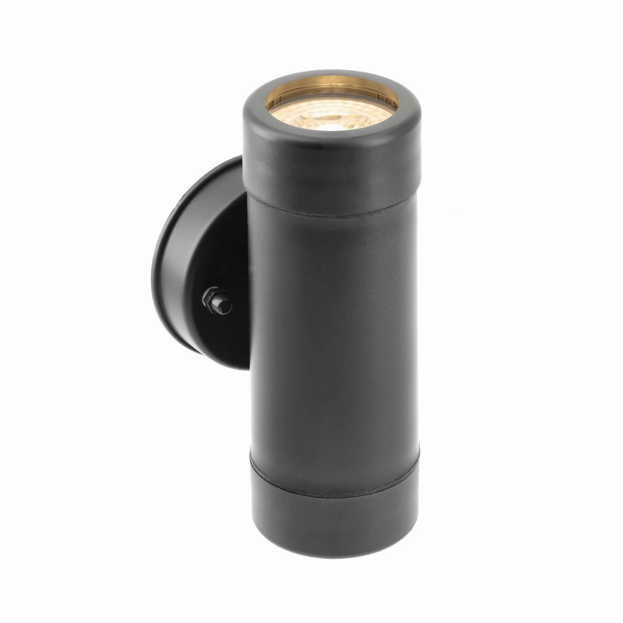 CGC VALENTINE Black Outdoor Up and Down Cylinder Spotlight