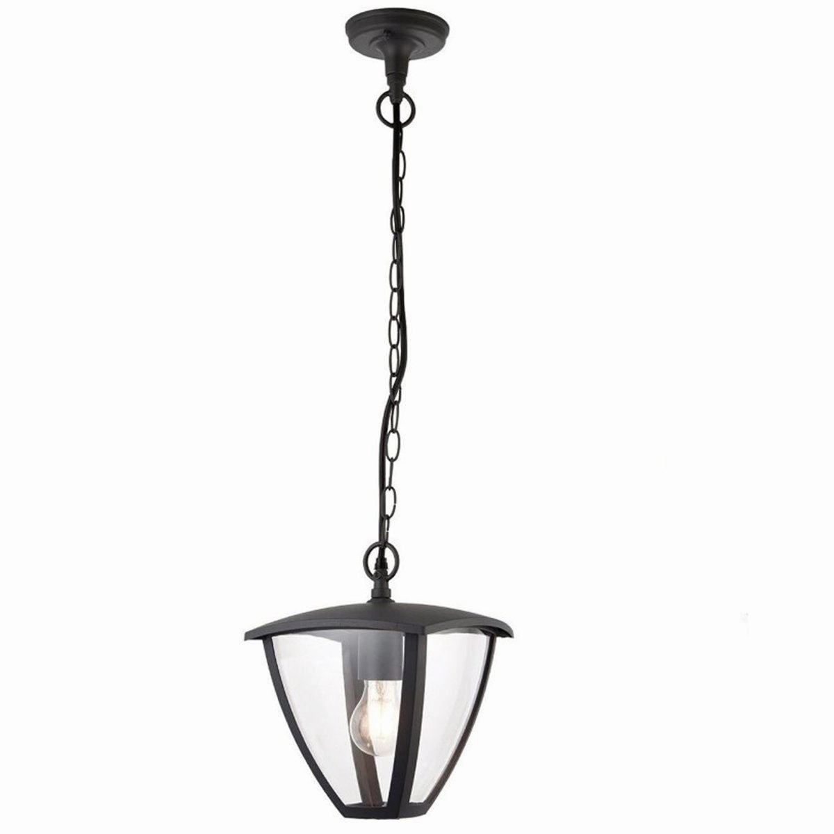 CGC VIOLET Black Outdoor Chain Hanging Lantern Light