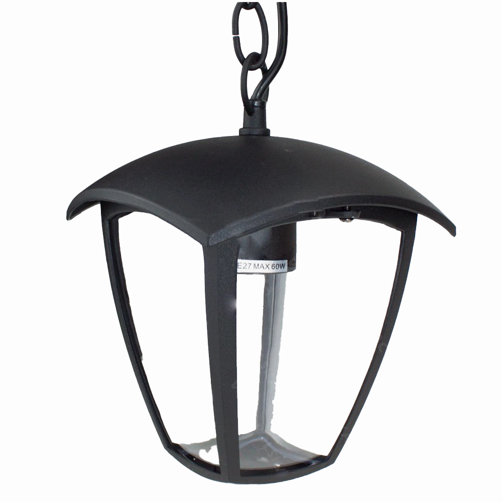CGC VIOLET Black Outdoor Chain Hanging Lantern Light