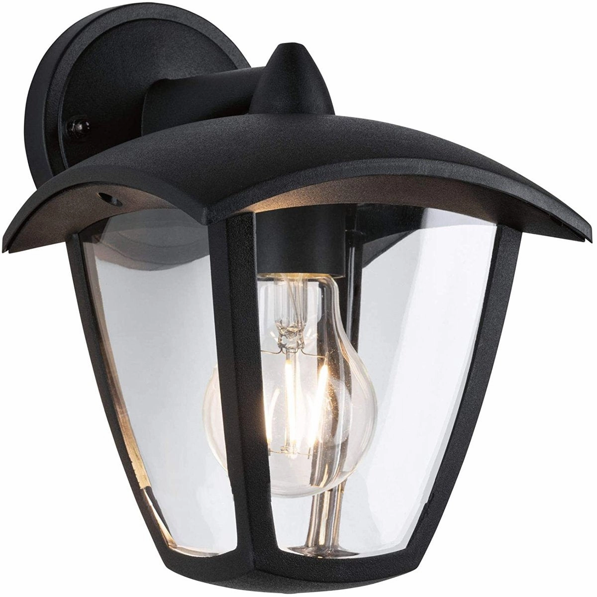 CGC VIOLET Down Black Outdoor Wall Lantern Light