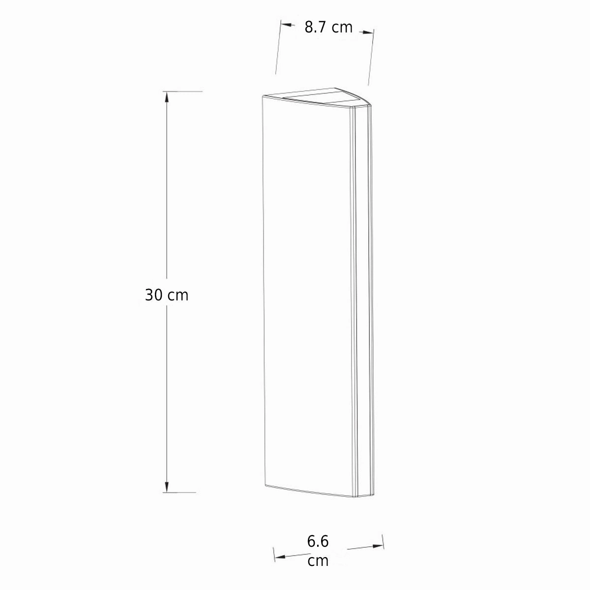 CGC WENDY Dark Grey Geometric LED Wall Light