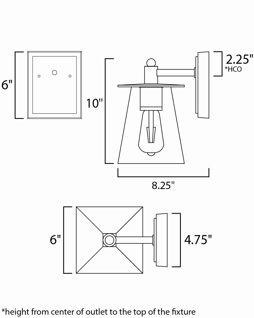 Chalet LED Outdoor Wall Sconce Bronze / Gold