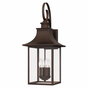 Chancellor Four Light Outdoor Wall Lantern Copper BronzeOutdoor wall sconces with motion sensor