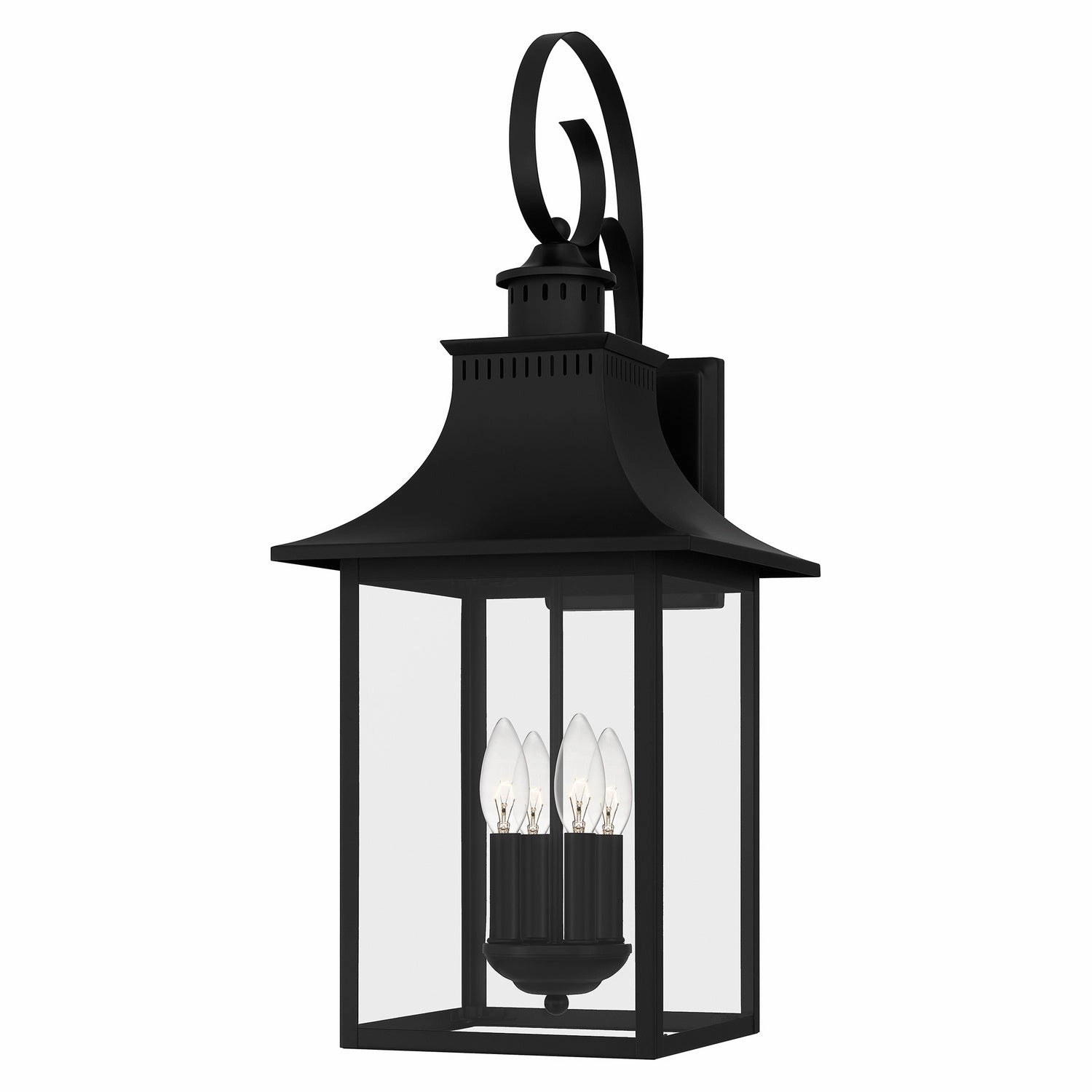 Chancellor Four Light Outdoor Wall Lantern Mystic BlackOutdoor wall sconces with motion sensor