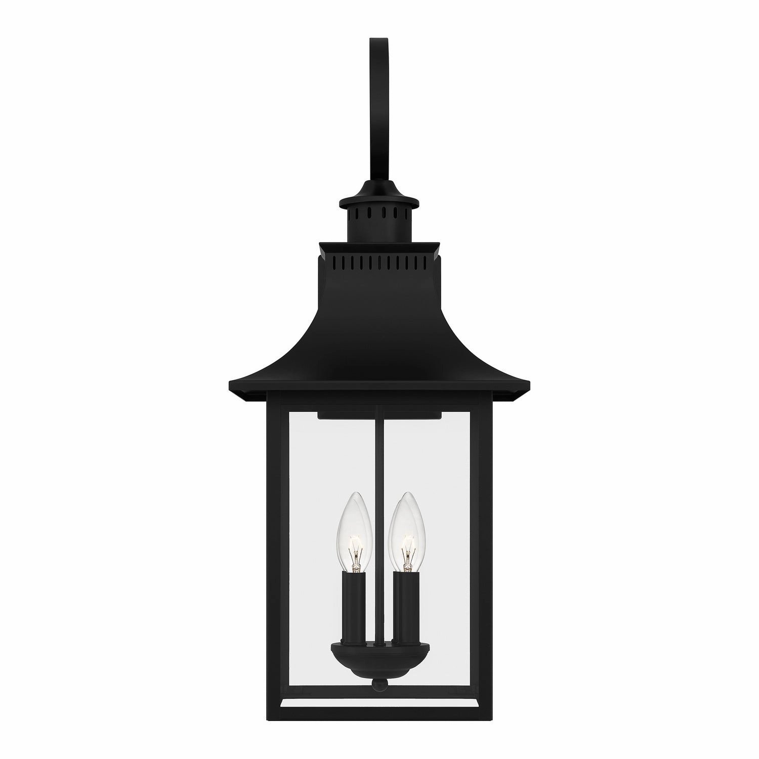 Chancellor Four Light Outdoor Wall Lantern Mystic Black