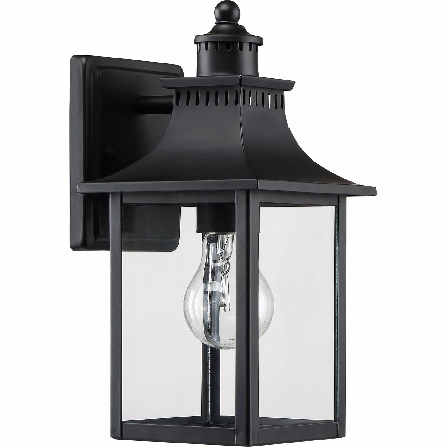 Chancellor One Light Outdoor Wall Lantern Mystic Black