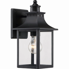 Chancellor One Light Outdoor Wall Lantern Mystic BlackOutdoor wall sconces with motion sensor
