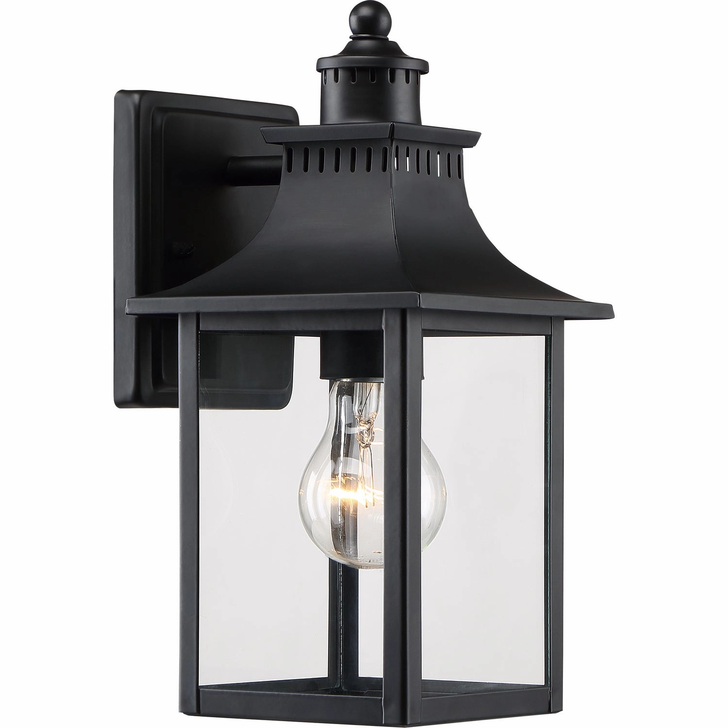 Chancellor One Light Outdoor Wall Lantern Mystic BlackOutdoor wall sconces with motion sensor