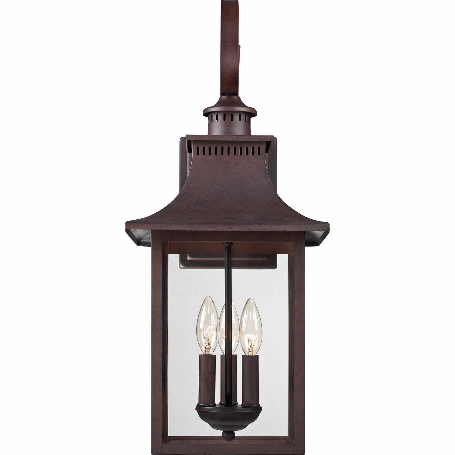 Chancellor Three Light Outdoor Wall Lantern Copper Bronze