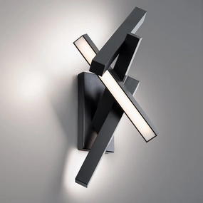 Chaos LED Outdoor Wall Sconce BlackOutdoor wall sconces with motion sensor