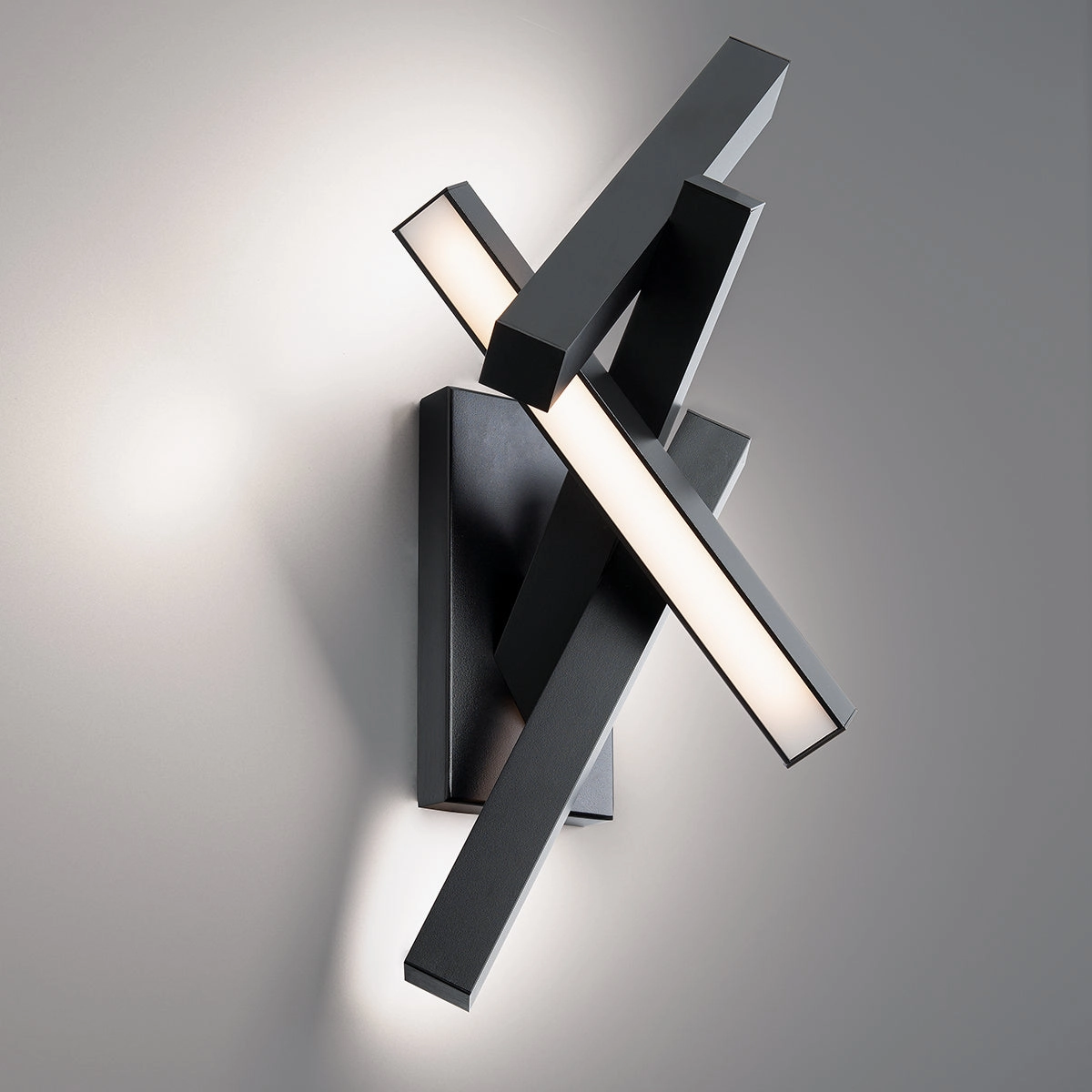 Chaos LED Outdoor Wall Sconce BlackOutdoor wall sconces with motion sensor
