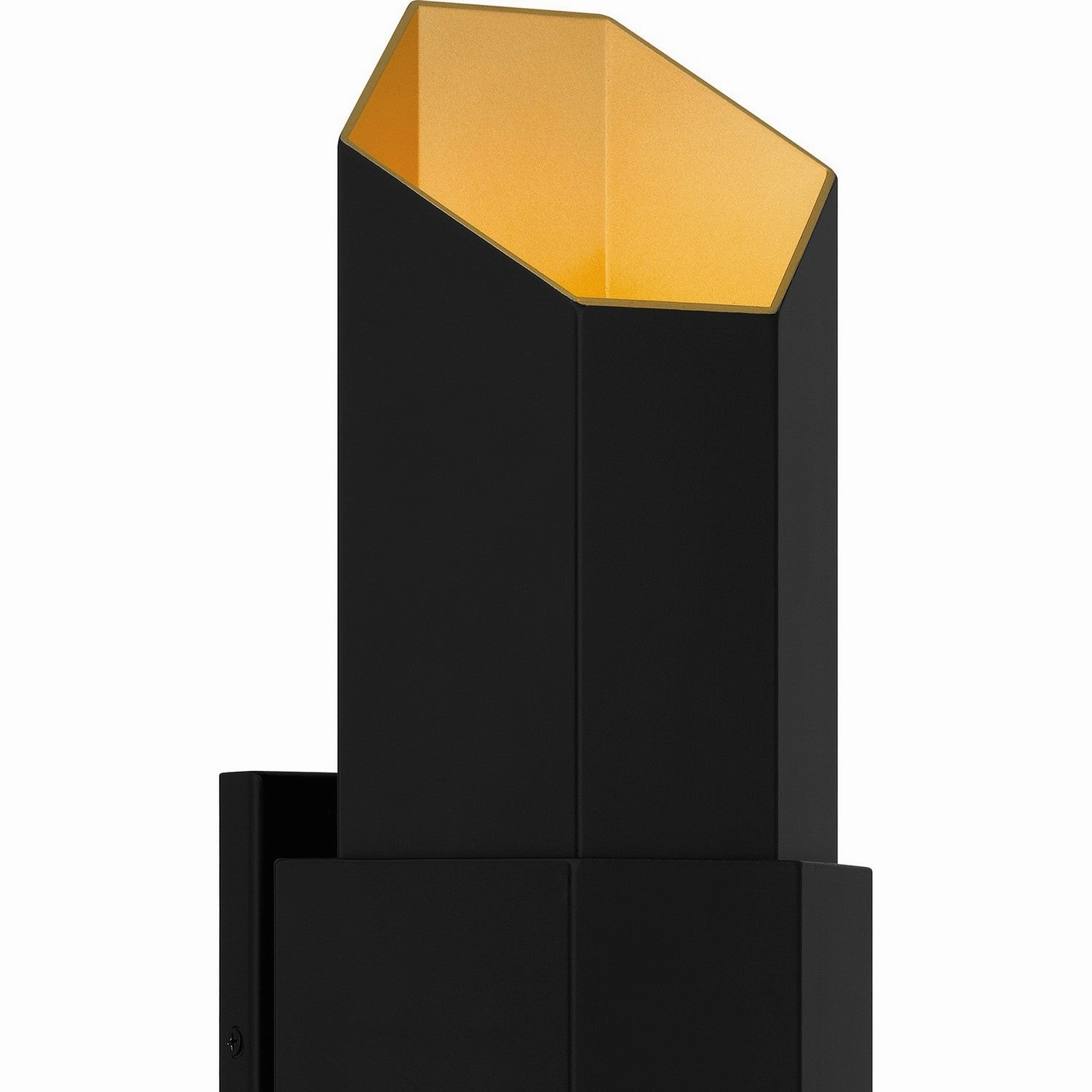 Chasm LED Outdoor Wall Mount Matte Black Gold