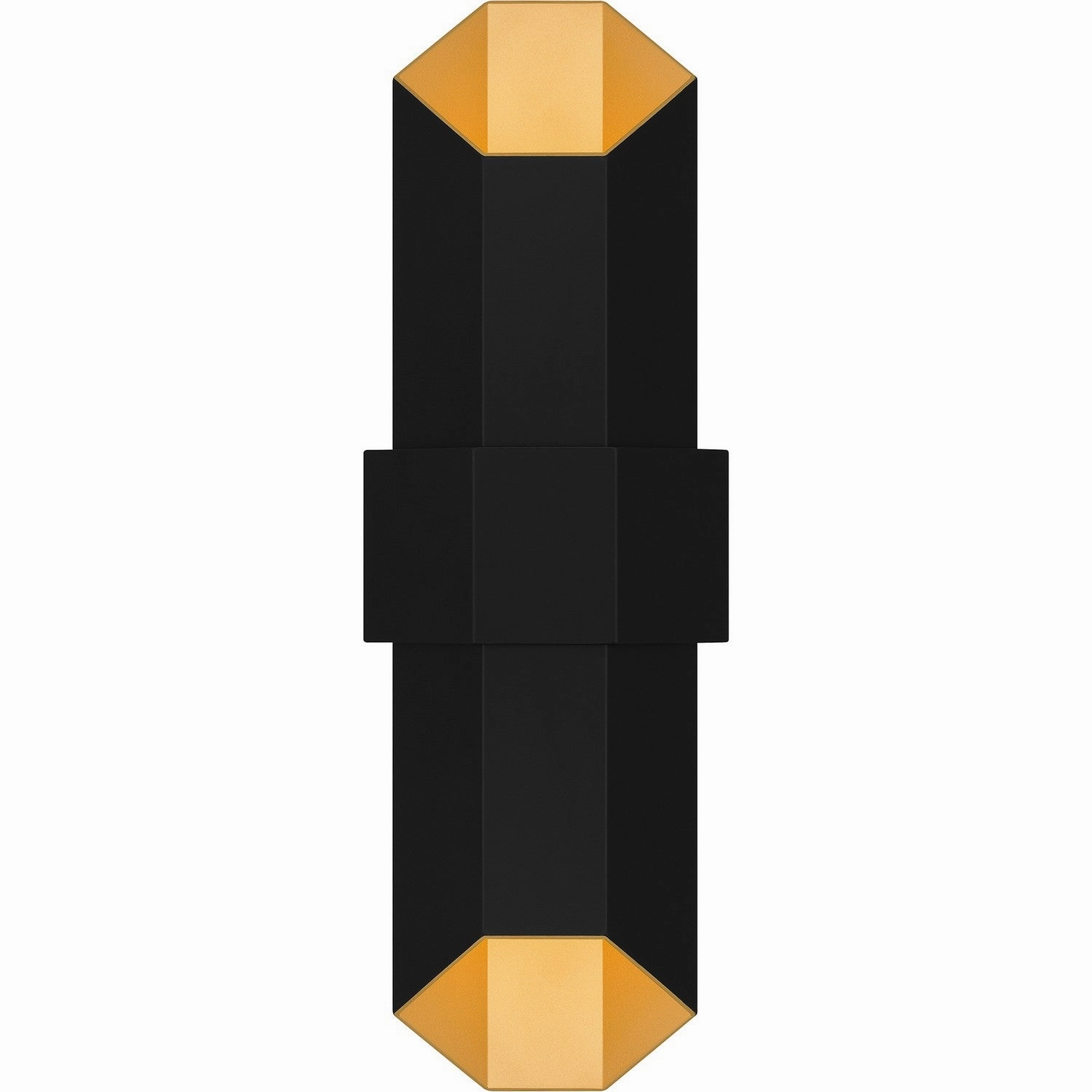 Chasm LED Outdoor Wall Mount Matte Black GoldOutdoor wall sconces with motion sensor