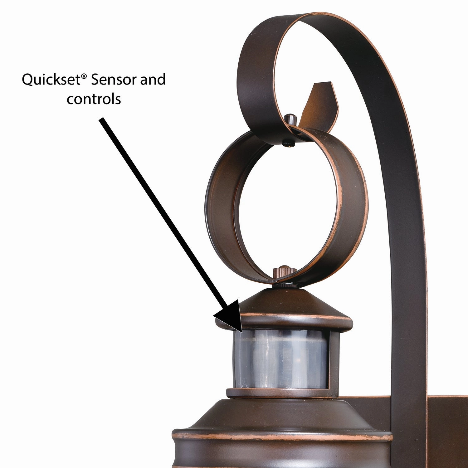 Chatham One Light Motion Sensor Outdoor Wall Light Burnished Bronze