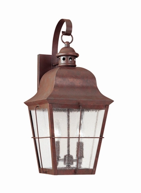 Chatham Two Light Outdoor Wall Lantern Weathered CopperOutdoor wall sconces with motion sensor