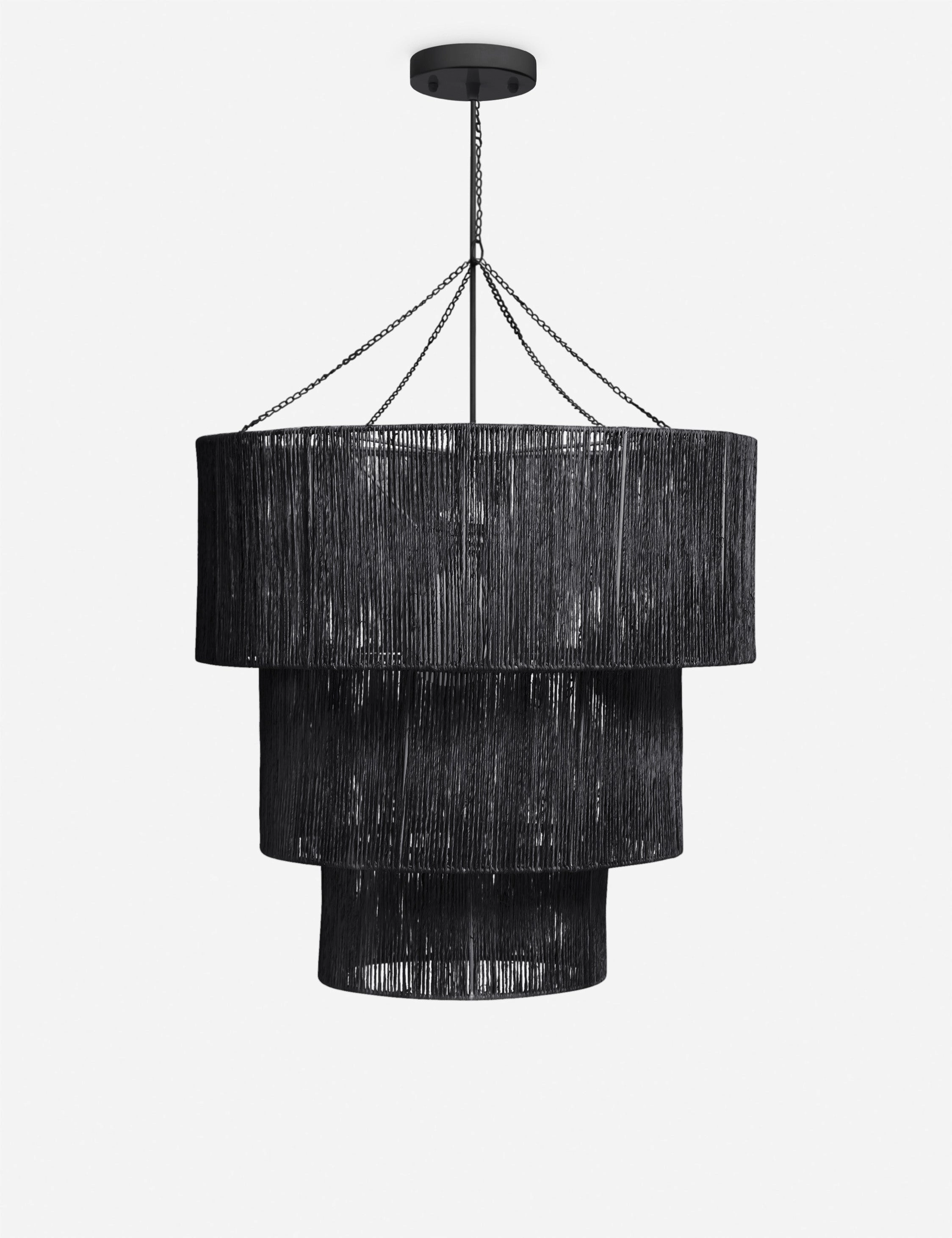 Chavette Chandelier, BlackWeatherproof outdoor lighting