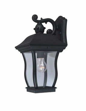 Chelsea One Light Wall Lantern BlackOutdoor wall sconces with motion sensor