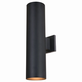 Chiasso Two Light Outdoor Wall Mount Textured BlackOutdoor wall sconces with motion sensor