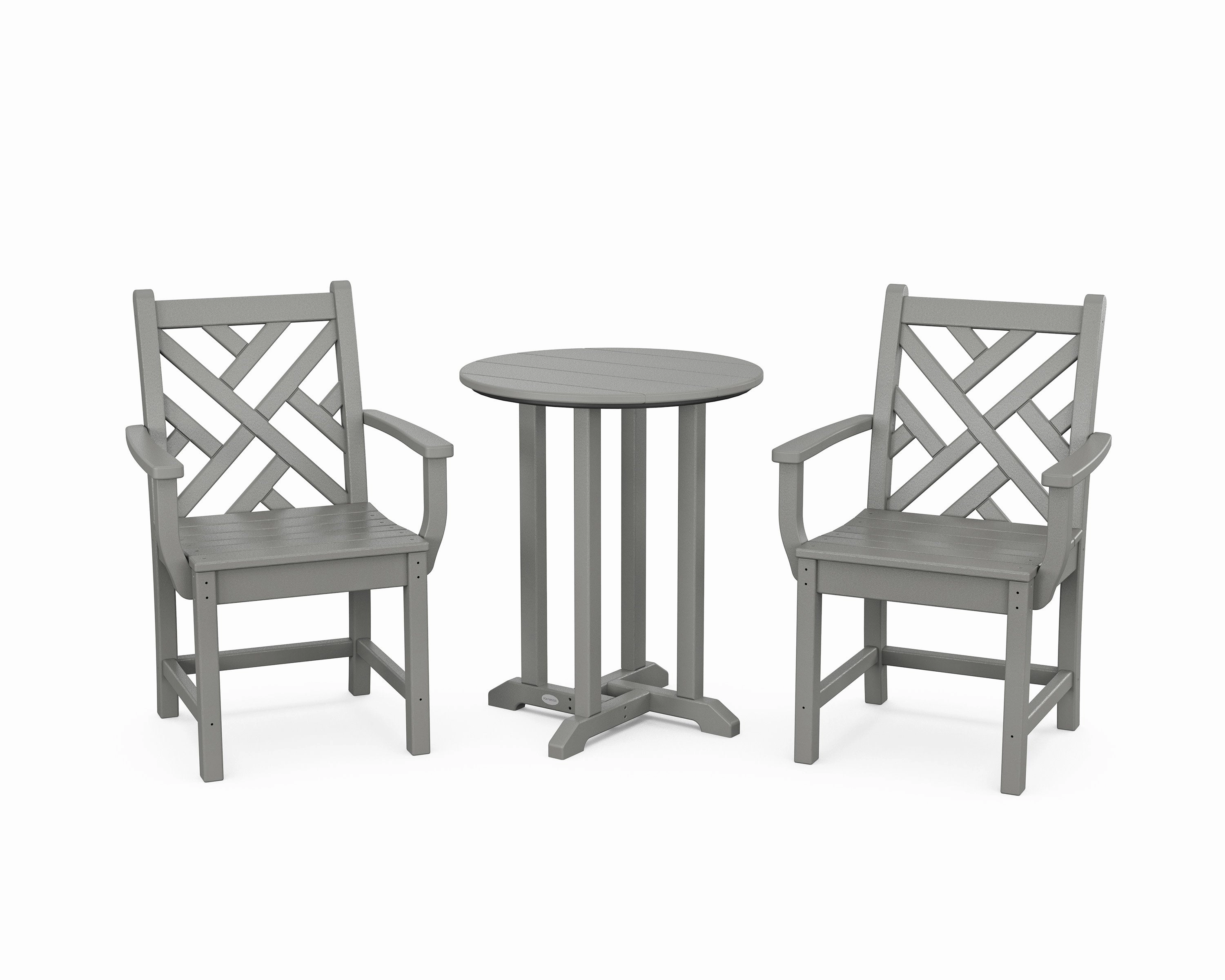 Chippendale 3-Piece Round Bistro Dining Setoutdoor patio furniture set