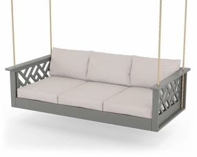 Chippendale Daybed Swingoutdoor patio dining furniture set