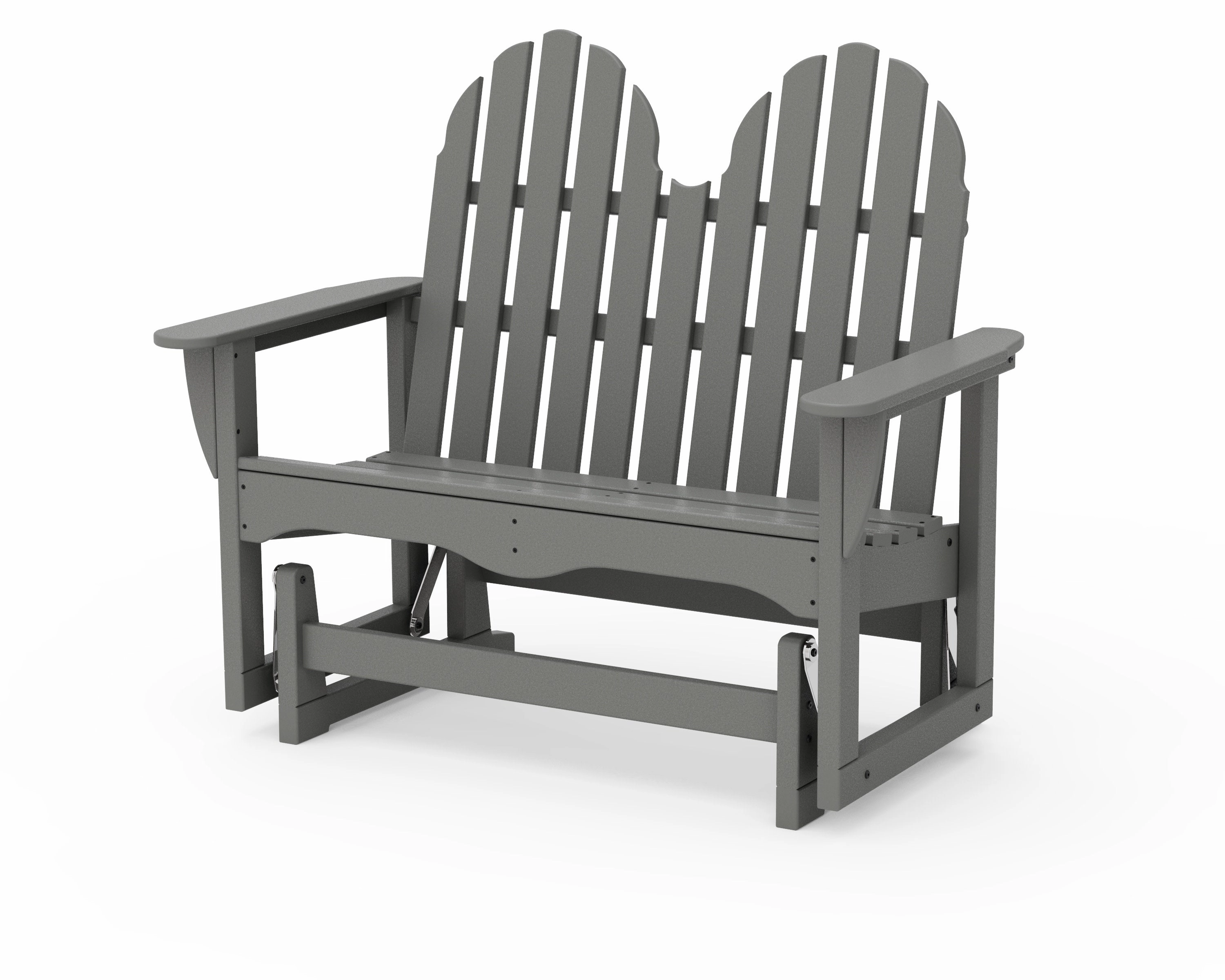 Classic Adirondack 48" Glideroutdoor patio dining furniture set
