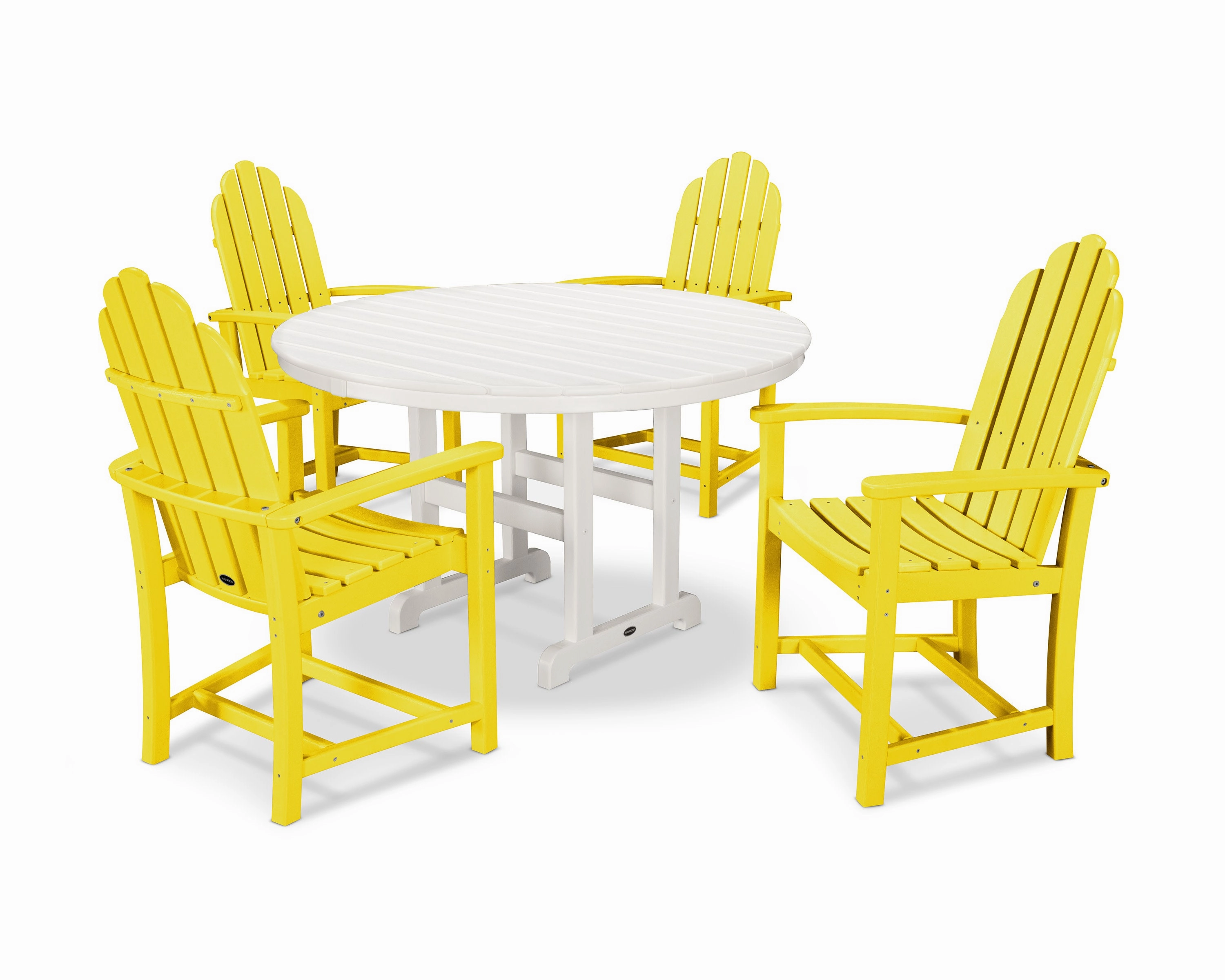 Classic Adirondack 5-Piece Round Farmhouse Dining Set