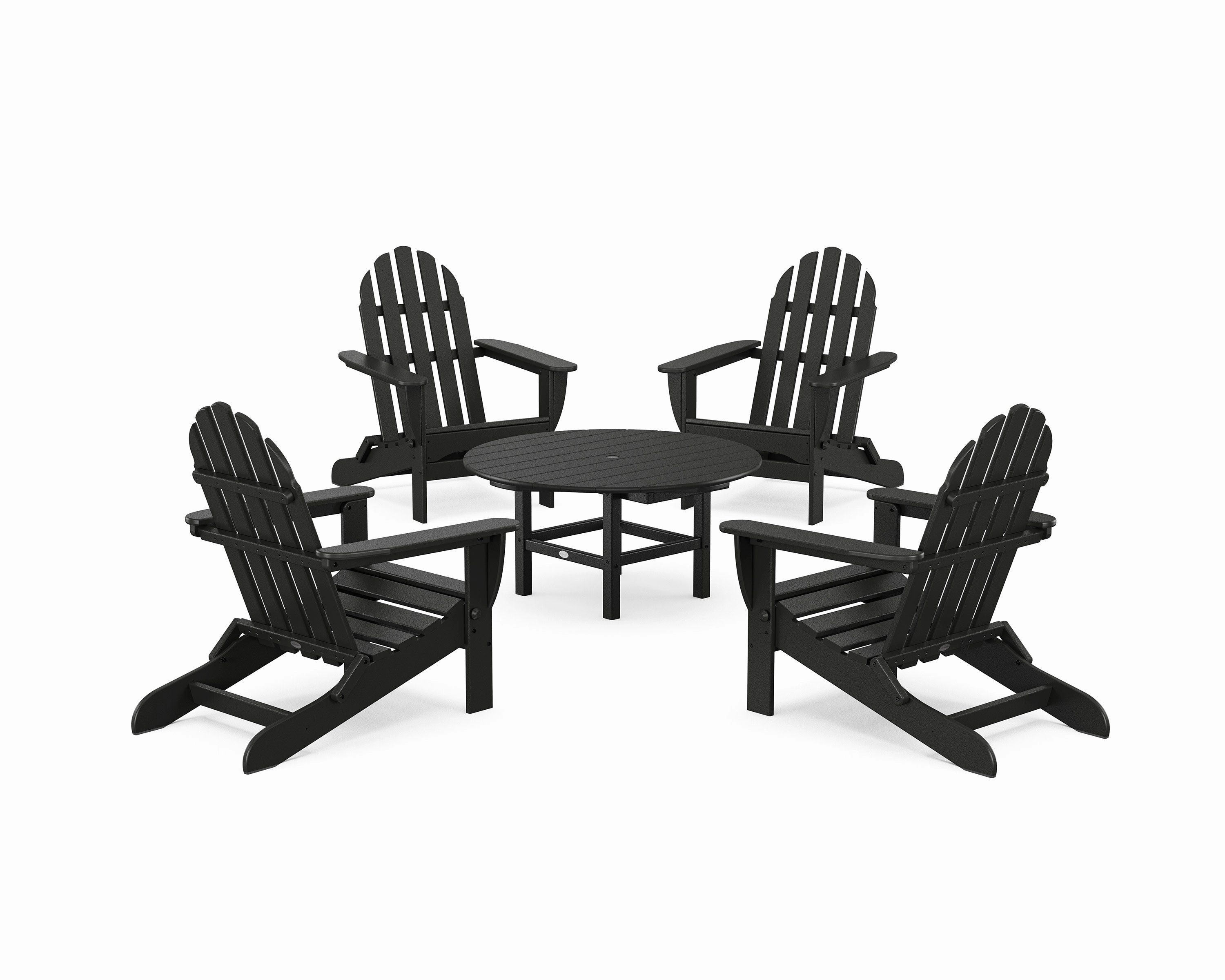 Classic Folding Adirondack 5-Piece Conversation Group