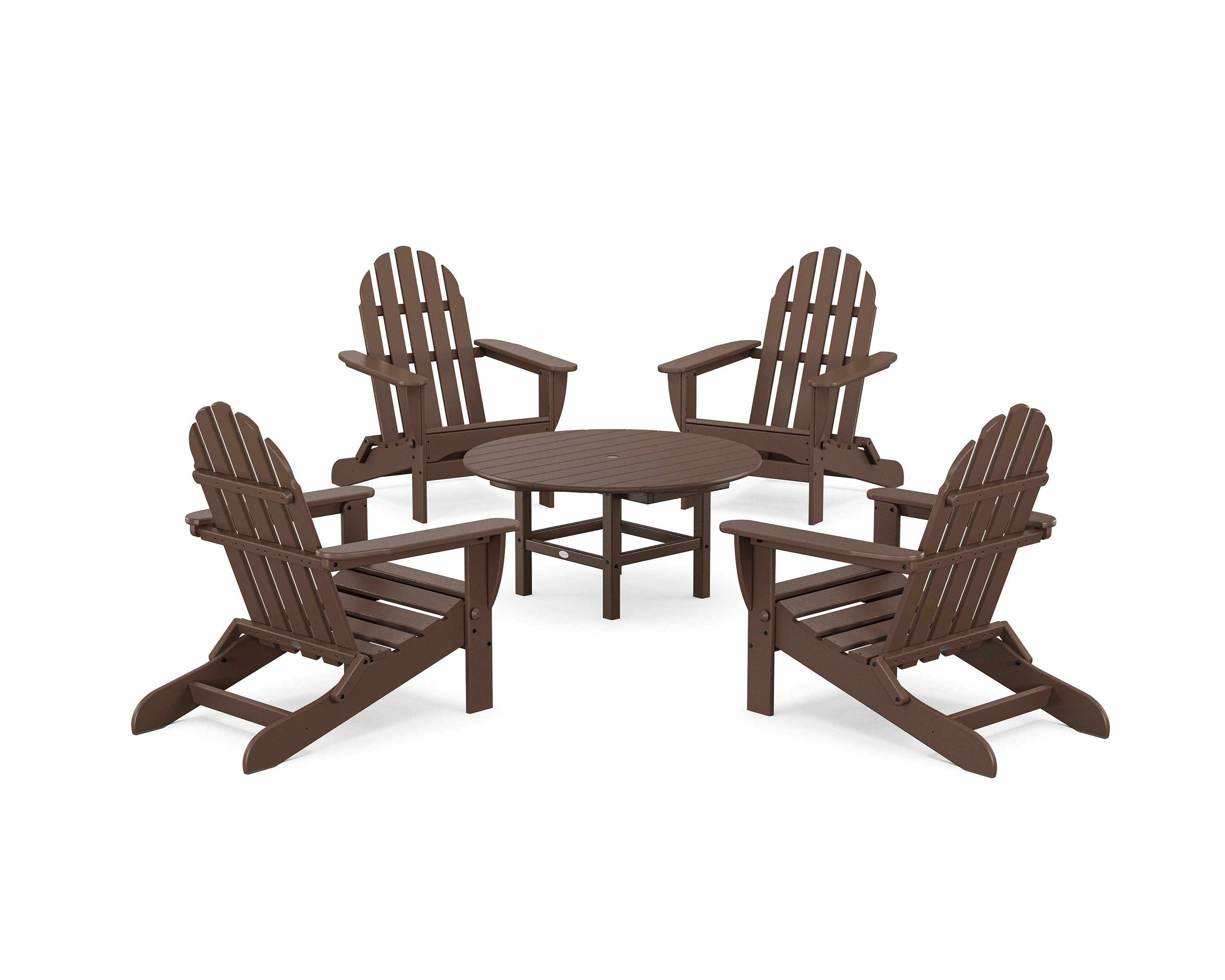 Classic Folding Adirondack 5-Piece Conversation Group