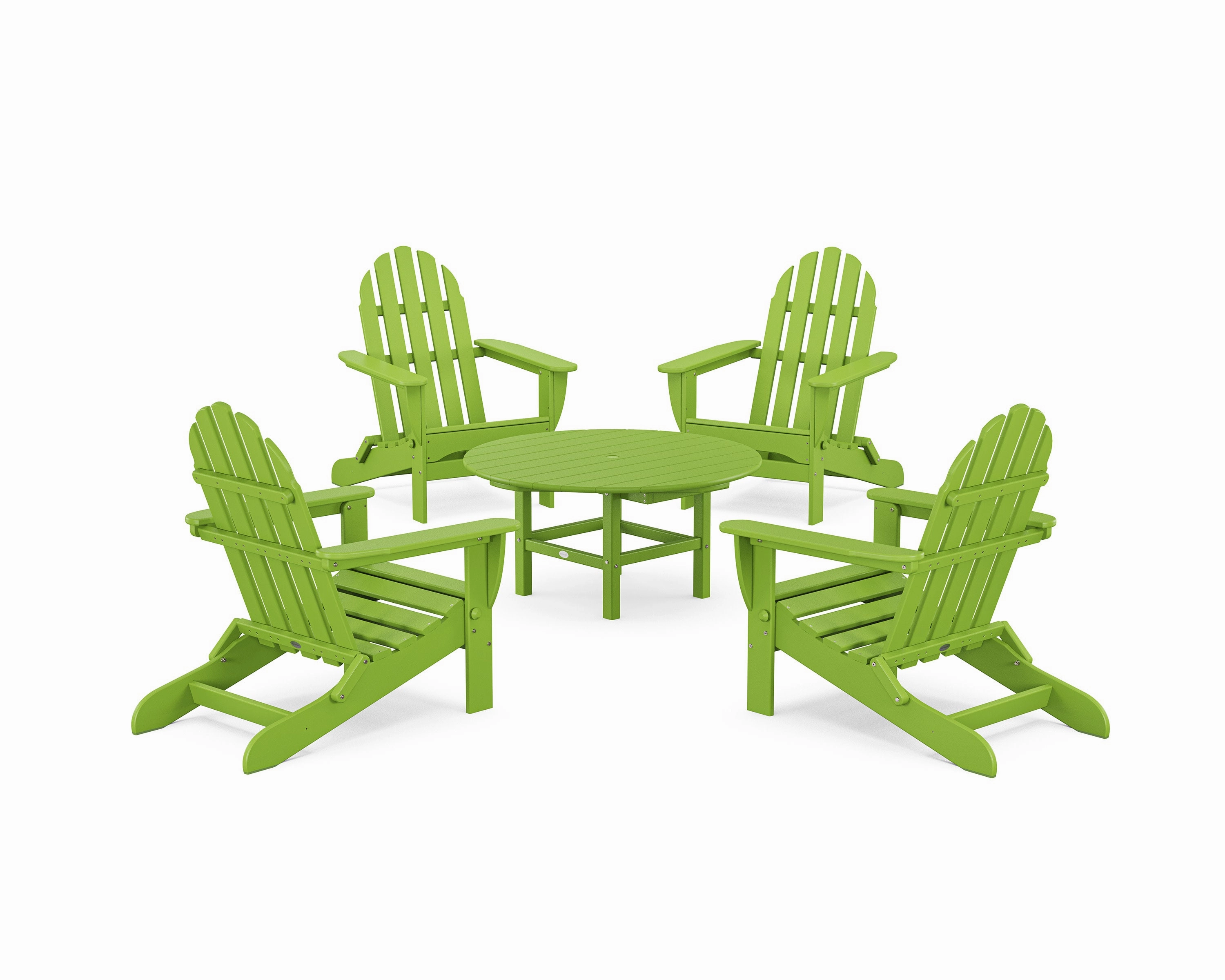 Classic Folding Adirondack 5-Piece Conversation Group